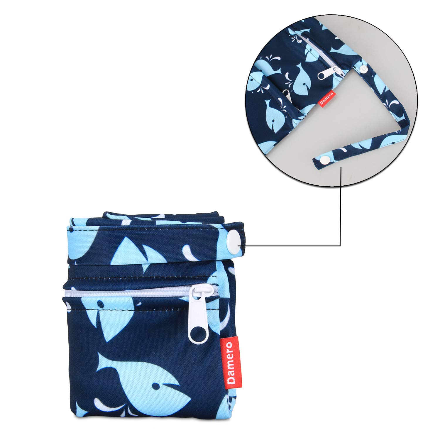 Damero 3 Piezas Bolsa Pañales Impermeable, Bolsa para la Ropa de Bebé y Cambio de Pañales