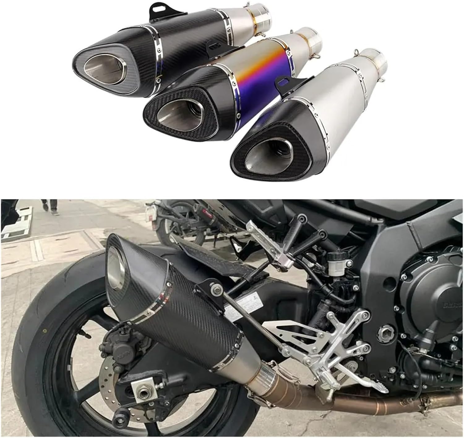 エキゾーストパイプ 排気管 MT10用 カタナ1000 GSX-S1000GT用 デューク