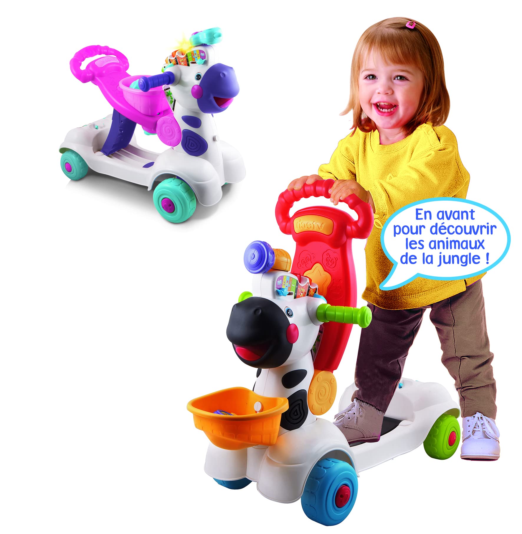 VTech Baby - Trottino Mon Zèbre Rigolo - Version FR