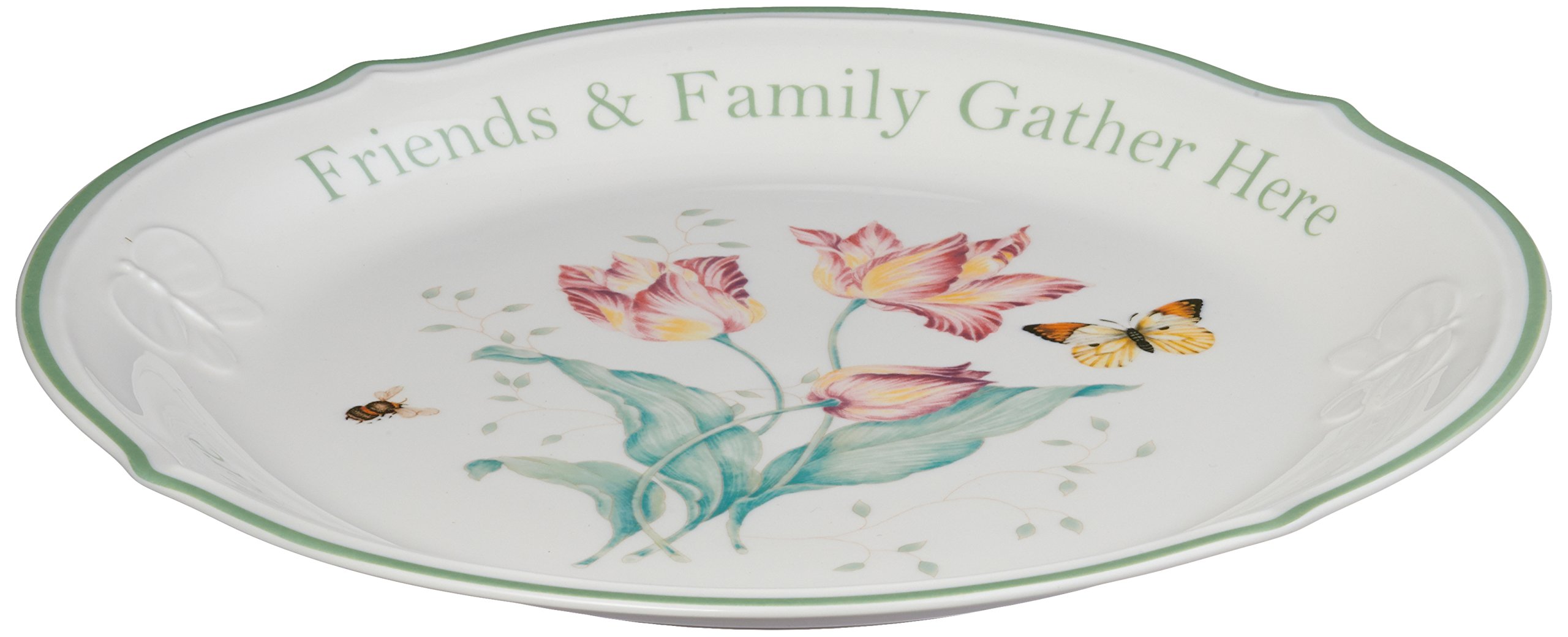 Plat Lenox Butterfly Meadow Friends Family pour célébrer l'amitié