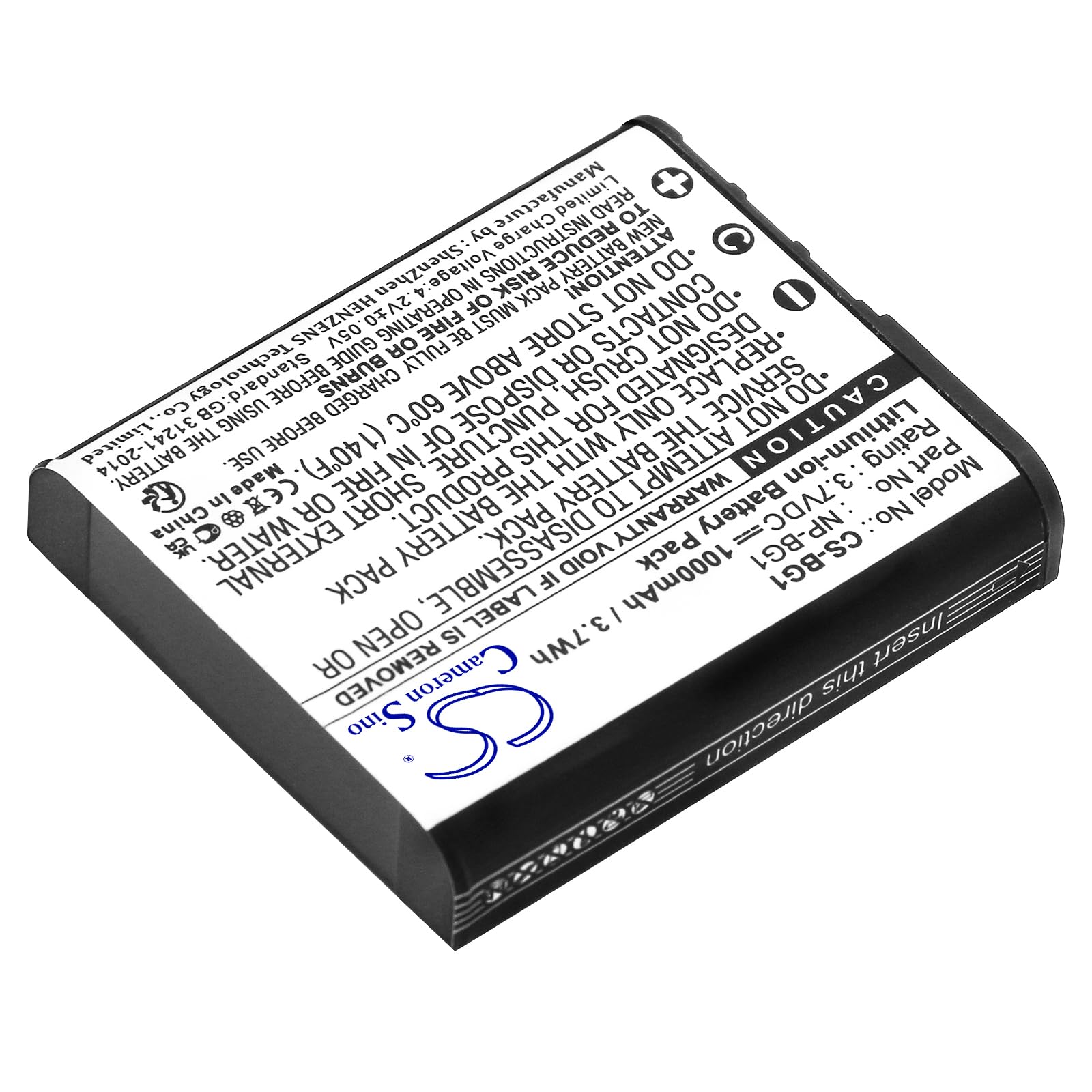 Li-ion Battery For Sony Cyber-Shot Camera DSC-W180 DSC-W190