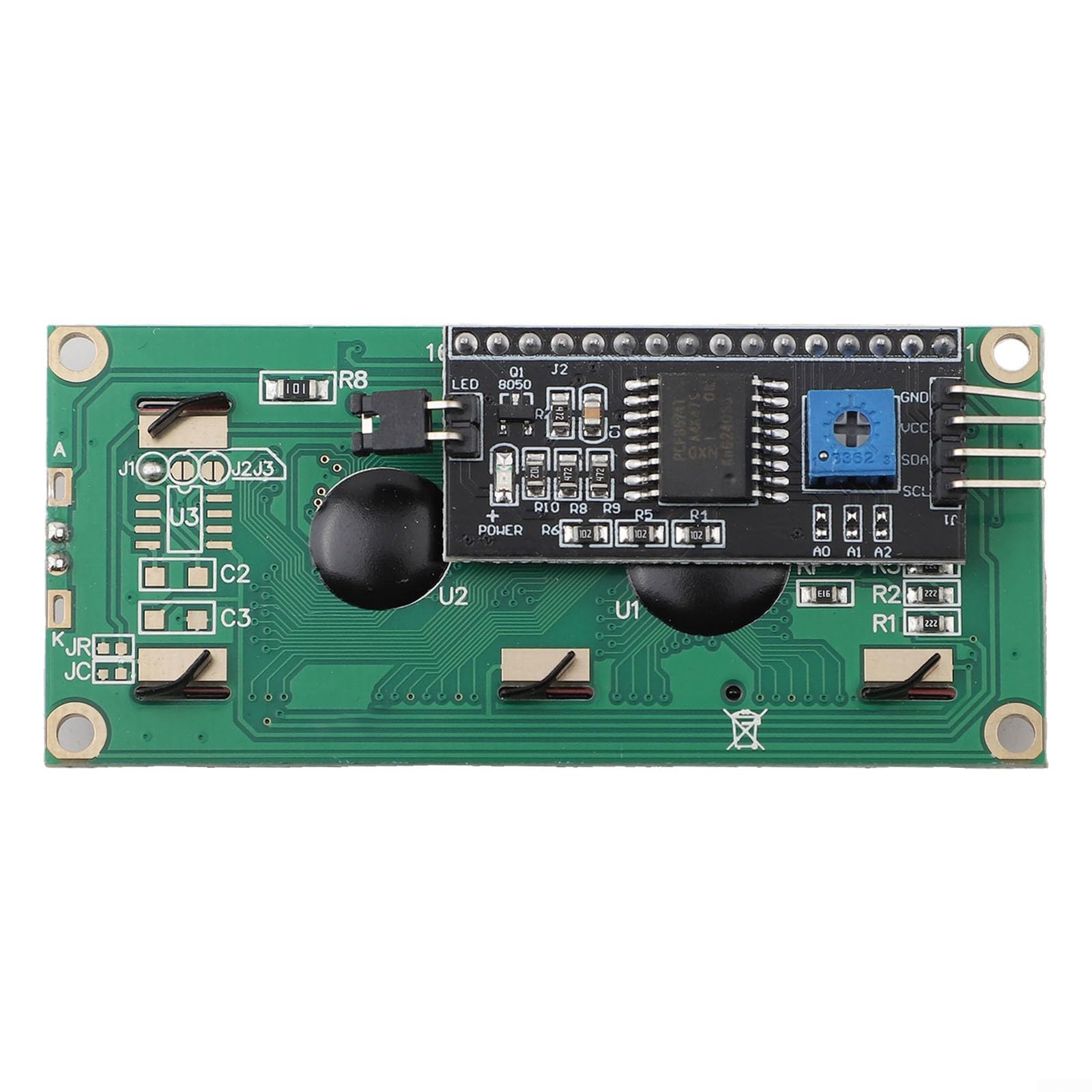 Modulo Display LCD 1602 16×2 Con Sfondo Blu E Testo Bianco – 5V, Compatibile Con Arduino, Raspberry Pi E ESP