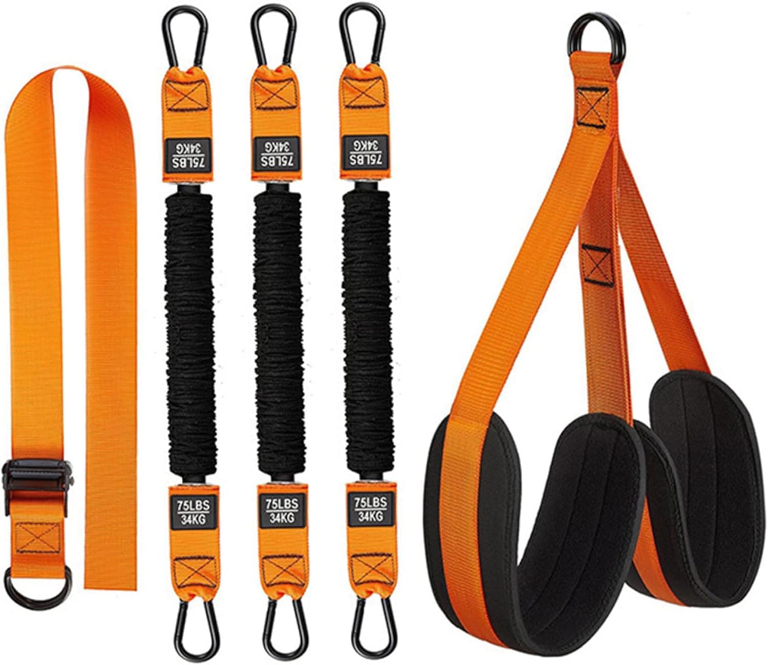 Pull Up Assist Band Elastic Adjustable Strength Training Resistance Band Heavy Duty Assisted Pull up Bands Muscle Training Equipment Without Handle