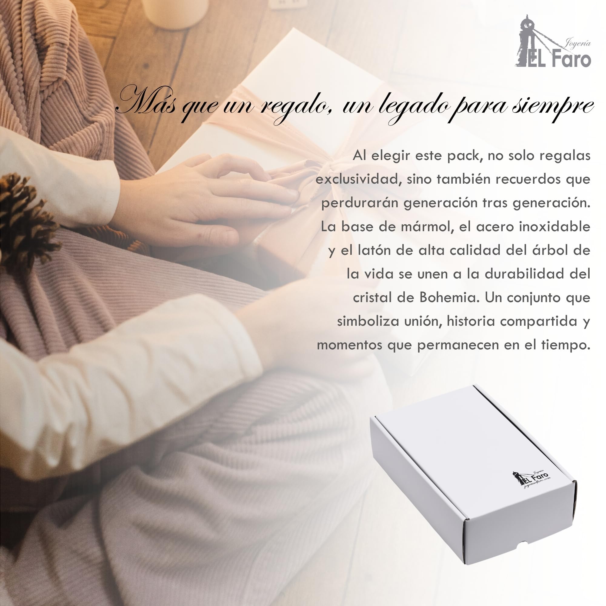JOYERIA EL FARO Regalos de Boda 25 Aniversario Bodas de Plata | Pack con 8 globos gratis, Grabado personalizado, Presentación en estuche premium