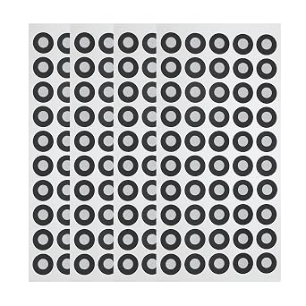 MECCANIXITY 200Pcs Round 3D Scanning Marker for Handheld 3D Scanner, Inner 5mm Outer 10mm High Reflective Tracking Dot Scanning Point Markers Positioning Targets for Laser 3D Scanner, Silver