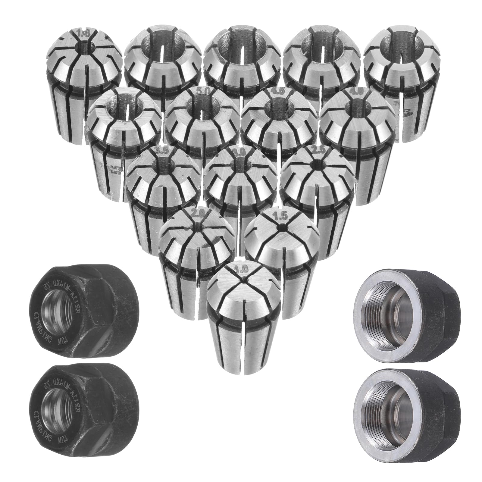 ER11 Spring Collet Set - 19 Pcs for CNC Milling -1