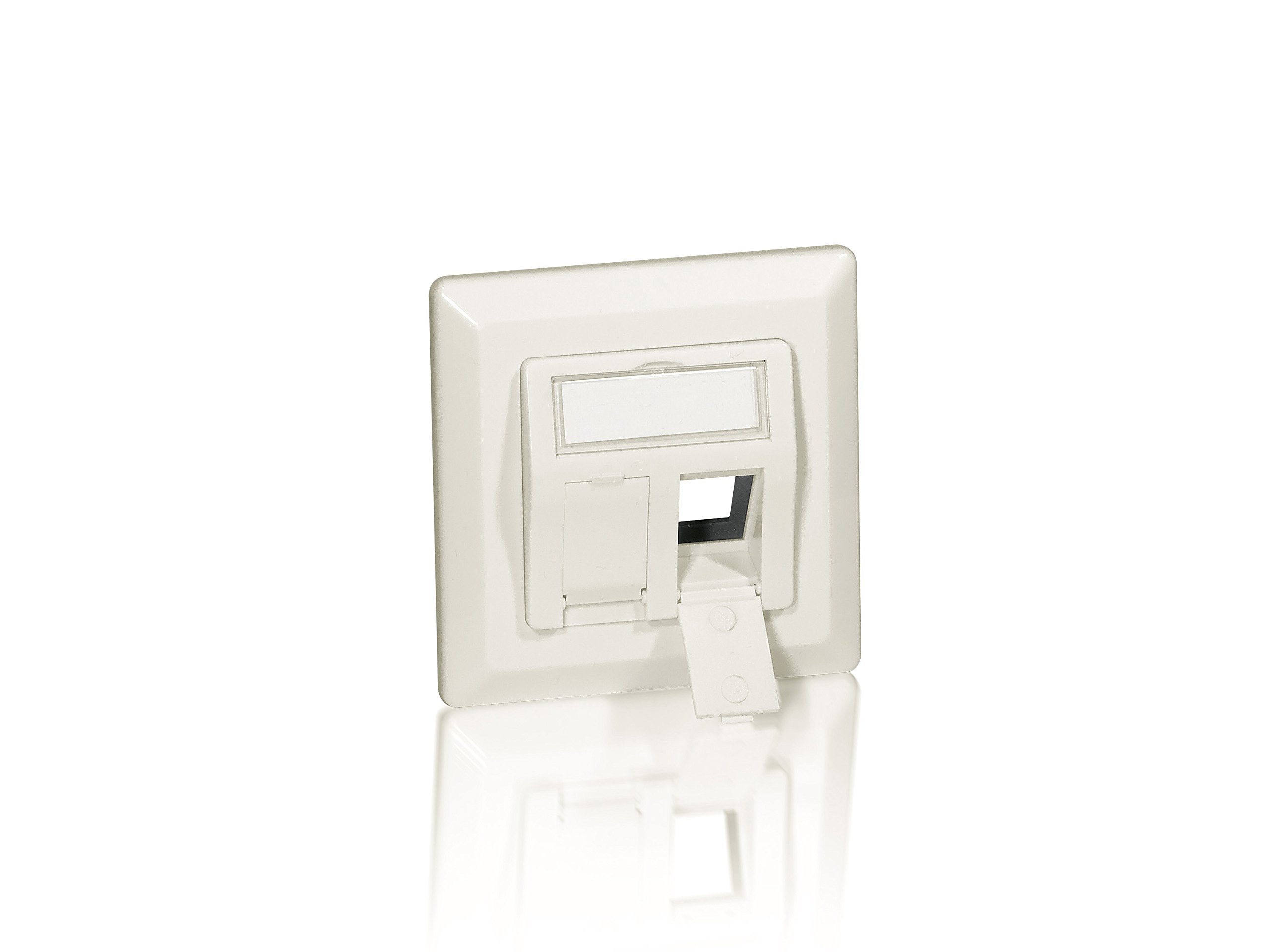 Equip RJ45 Frame Set 2 x RJ45 Flush-Mounted Pearl White Polybag