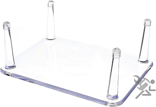 OnFireGuy Soporte de exhibición de cuatro clavijas de 6.25" con protectores antiarañazos para señuelos de caza, minerales y fósiles, cantidad 1