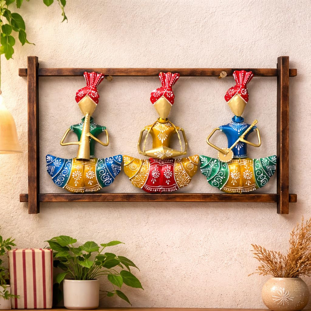 ROYAL CRAFTS Handcrafted Metal Musician Wall Art Decorative Wall Hanging for Living Room Bedroom Hallway Office Home Décor 4
