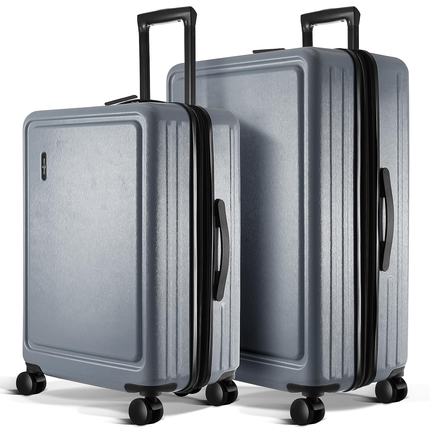 TRAVELARIM Luggage Sets 2 Piece, 24 Inch Suitcase and 28 Inch Luggage with Spinner Wheels, Durable Hard Shell Suitcase Set, Expandable Travel Suitcases with Wheels, Grey