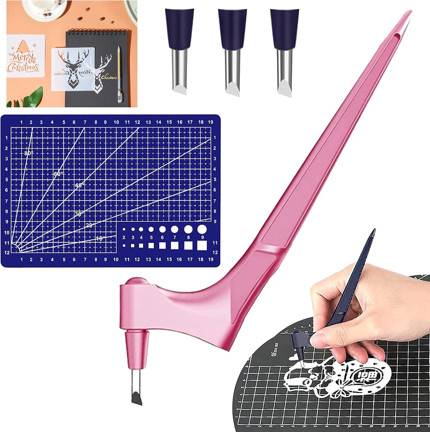 360Degree Craft Cutting Tool, Gyro Cutting Craft, Stainless Steel