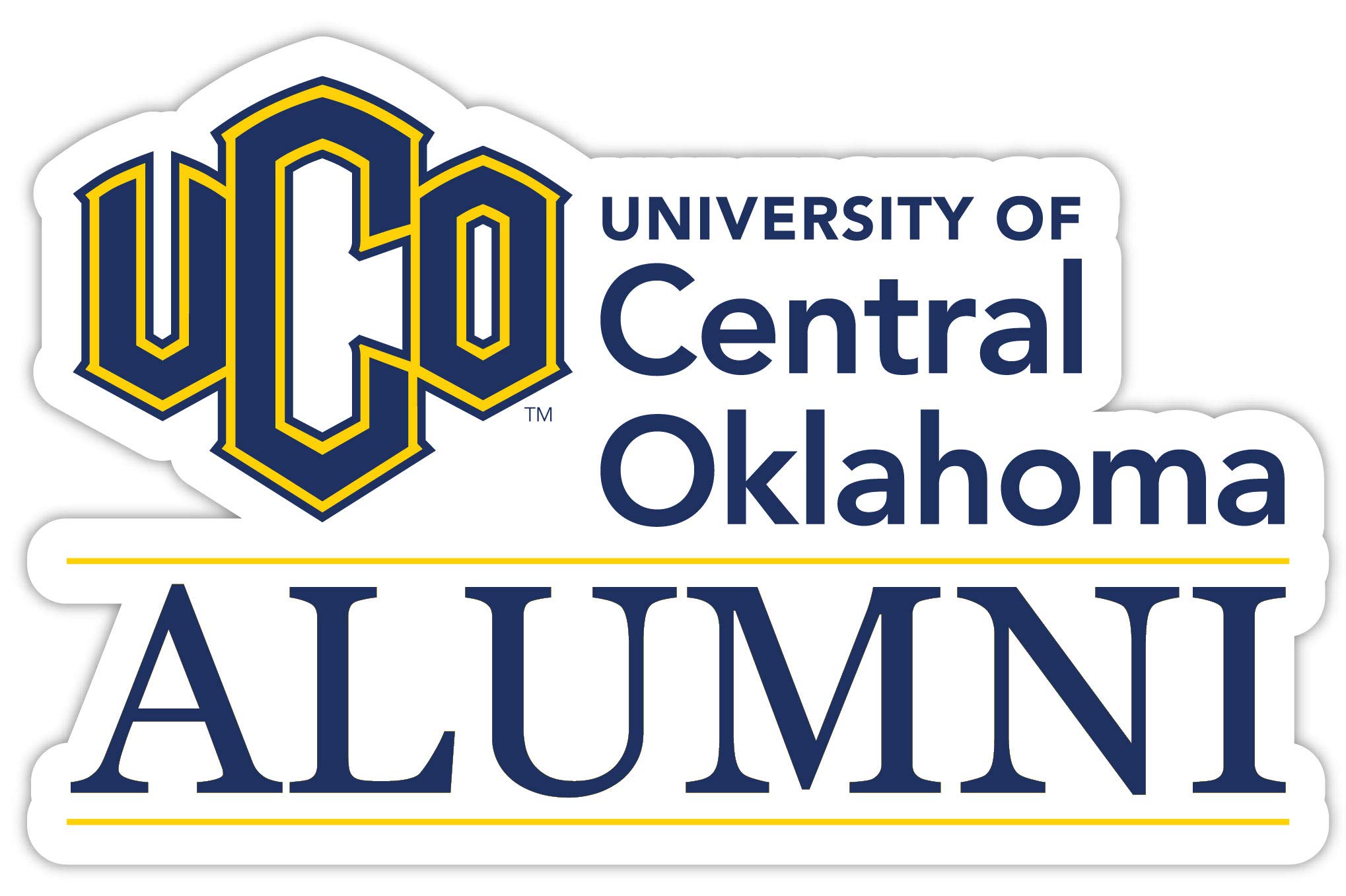 University of Central Oklahoma Bronchos 4-Inch Laser Cut Alumni Magnet Officially Licensed Collegiate Product