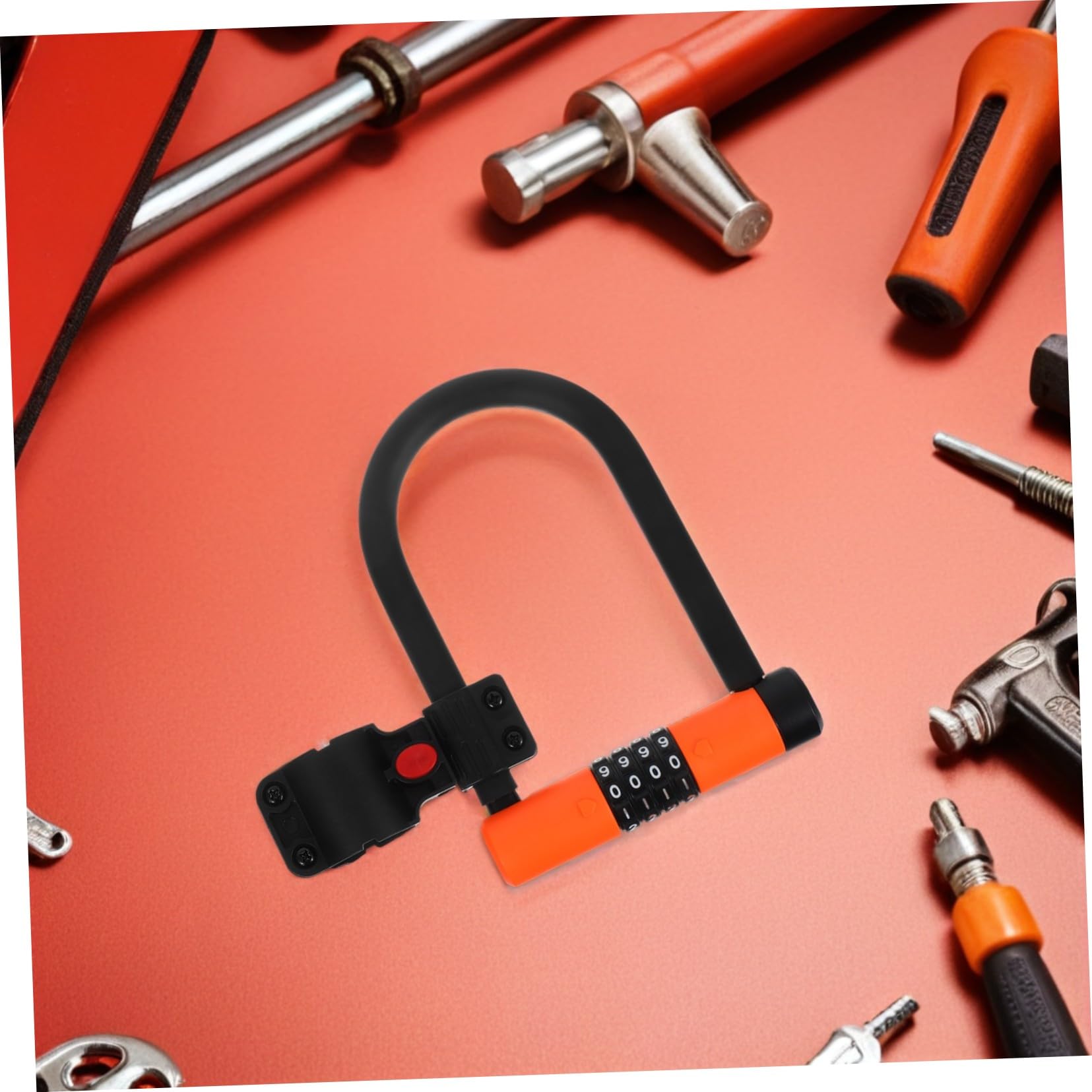 TOYANDONA Lucchetto u Antifurto Per Bicicletta Combinazione Reimpostabile Cifre Senza Chiavi Resistente Agli Urti Leggero e Durevole Per Mountain Bike Scooter e Altre Applicazioni