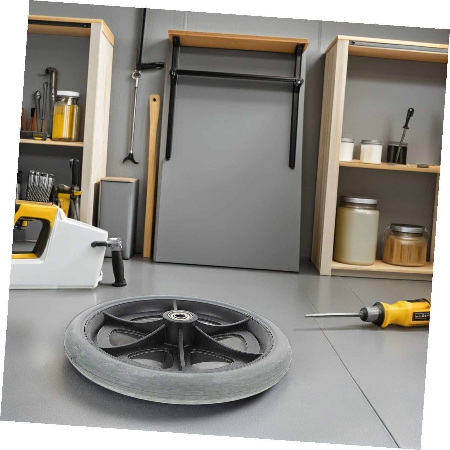 Ruedas de Repuesto para Silla de Ruedas Delanteras 4piezas | Abs Pvc Acero, Giro Suave y Sustitución Sencilla, Uso Interior y Exterior para Andador y Ayudas de Movilidad
