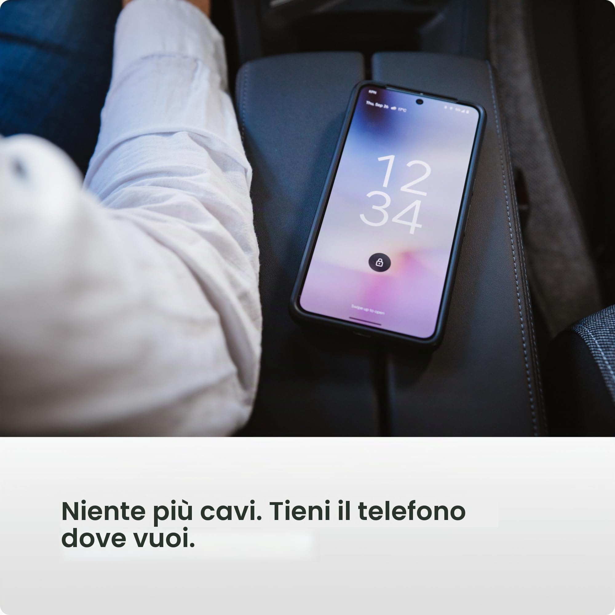 AAWireless Two+ Android Auto e Apple Carplay 2 in 1 - Connessione wireless tramite Bluetooth e WiFi - Adatto per iOS 10+ e Android 11+ - Pulsante multifunzione - Prodotto in Europa