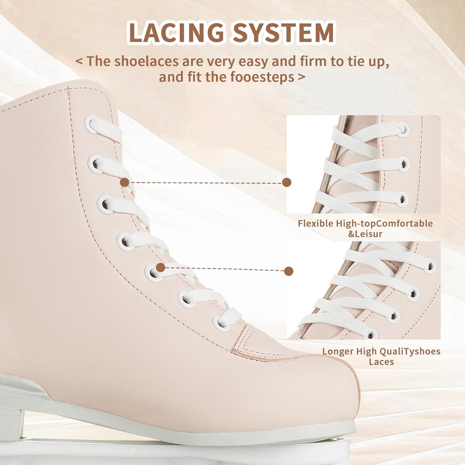 Silvertree Roller Skates for Women and Men PU Leather High-top Adult Roller Derby Skate Wheels Light Up Roller Skate Four-Wheel Shiny Roller Skates Unisex