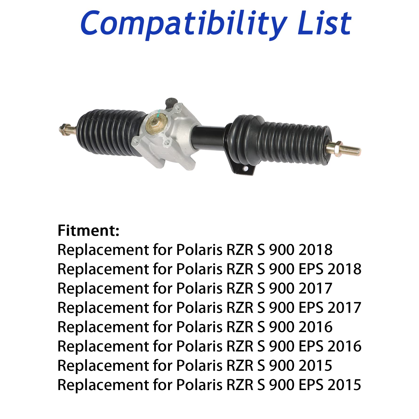 Silscvtt Repuesto de caja de cambios de piñón y cremallera de dirección para Polaris RZR S 900 2015-2018 1823994 1824770