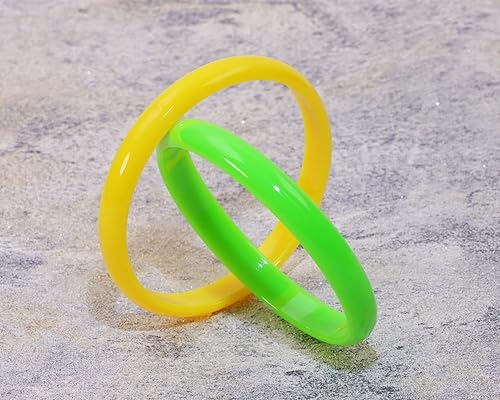 Miniatura 4 de Pulseras de resina, 6 unidades, estilo retro, color caramelo, de los años 80 y 90, para fiestas de disfraces, pulseras de juguete, anillos de