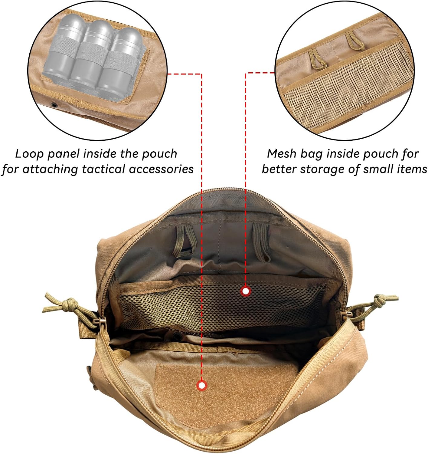 Small Tool Pouch Zipper Bag, Molle Pouch, General Purpose (GP) Pouch, Pouch Organizer, Multipurpose Storage Pouch