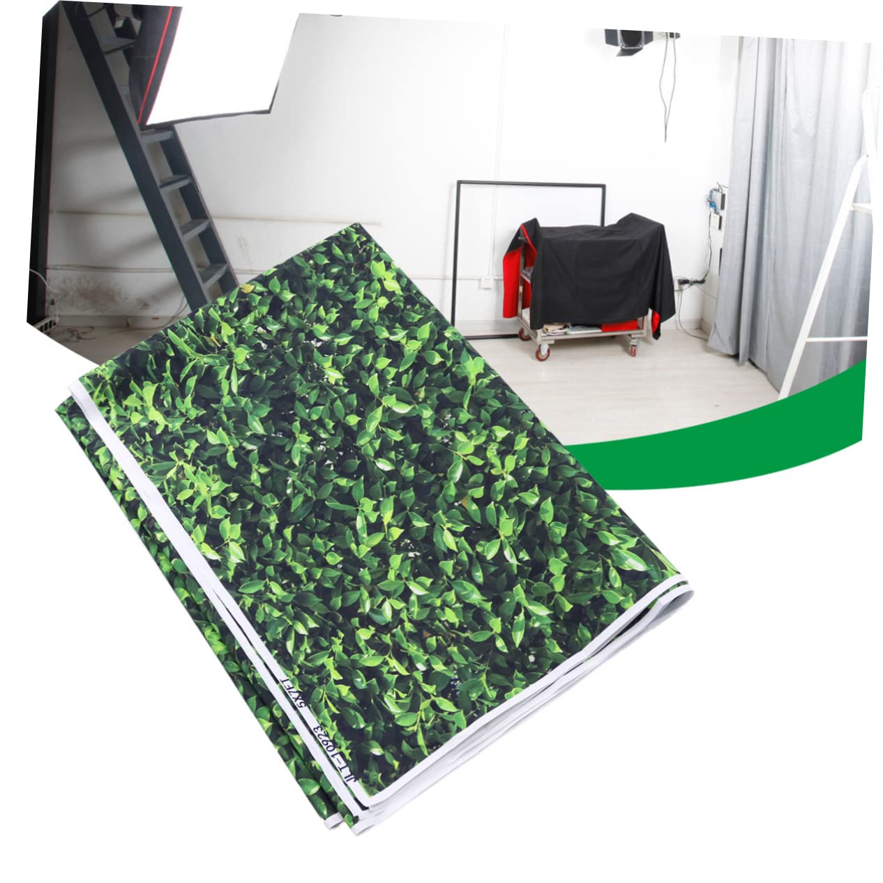 NUOBESTY 1pezzi Sfondo Verde Per Fotografia Vinile Props Scenografia Elegante Fotografie Amatoriali Professionisti