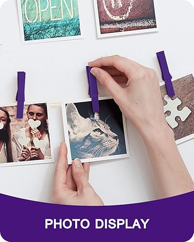 Vista 58 de Alfileres de ropa de madera para manualidades, pinzas de cierre de agarre fuerte, clips de ropa de madera de abedul, pinzas de ropa para colgar