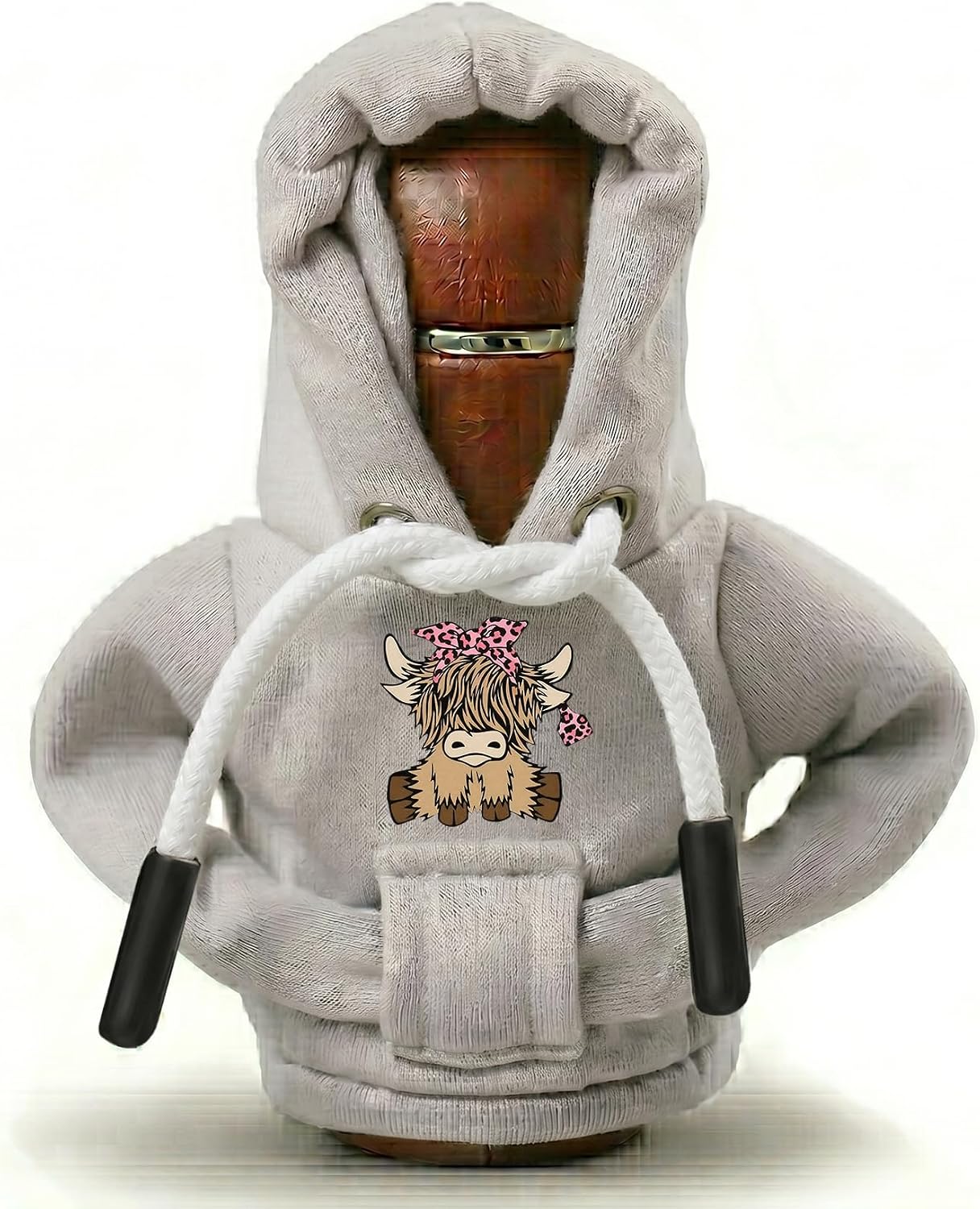Highland Cow Gear Shift Hoodie, Universal Car Shift Knob Cover