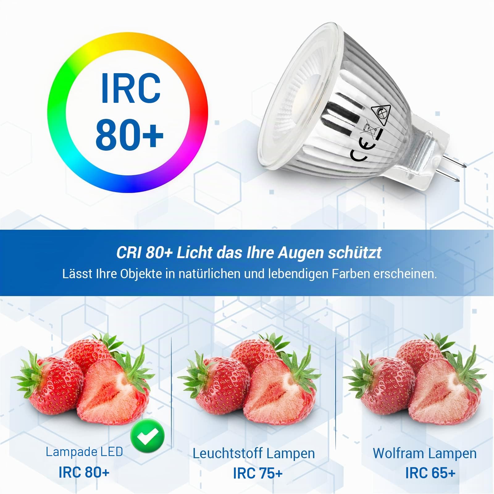 Allesgute GU4 Lampadine LED 5W, MR11 LED Spot Lampadina Luce 12V AC/DC, Diametro 35mm, 400LM, Bianco Neutro 4500K, Non Dimmerabile, Lampadine, Illuminante, Faretto, Set 10 Pezzi