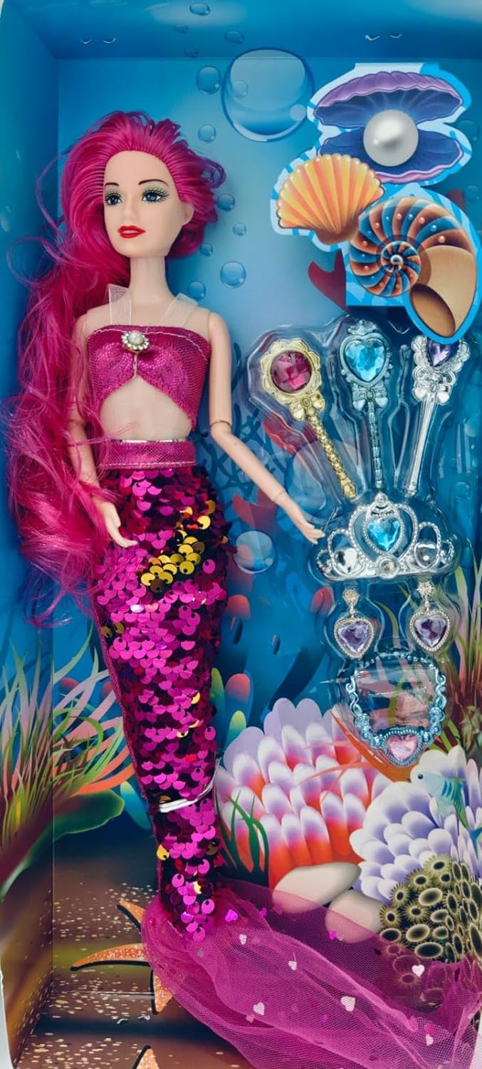 Sponsored Ad - Mermaid Doll with Accessories for Kids: Enchanting Playtime Companion, Complete with Magical Accessories for Endless Adventures and Imaginative Fun (Model 1)