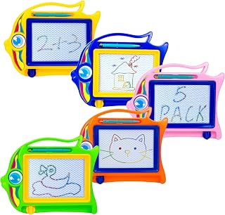 Ynybusi 5 Pack Magnetic Drawing Board Party Favors for Kids 4-8，Mini Erasable Doodle Board Small Drawing Painting Sketch Pad，Kids Party Favors Supplies & Classroom Prizes & Birthday Gifts