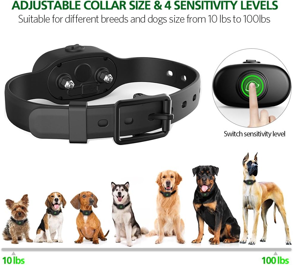 training collar with automatic bark control