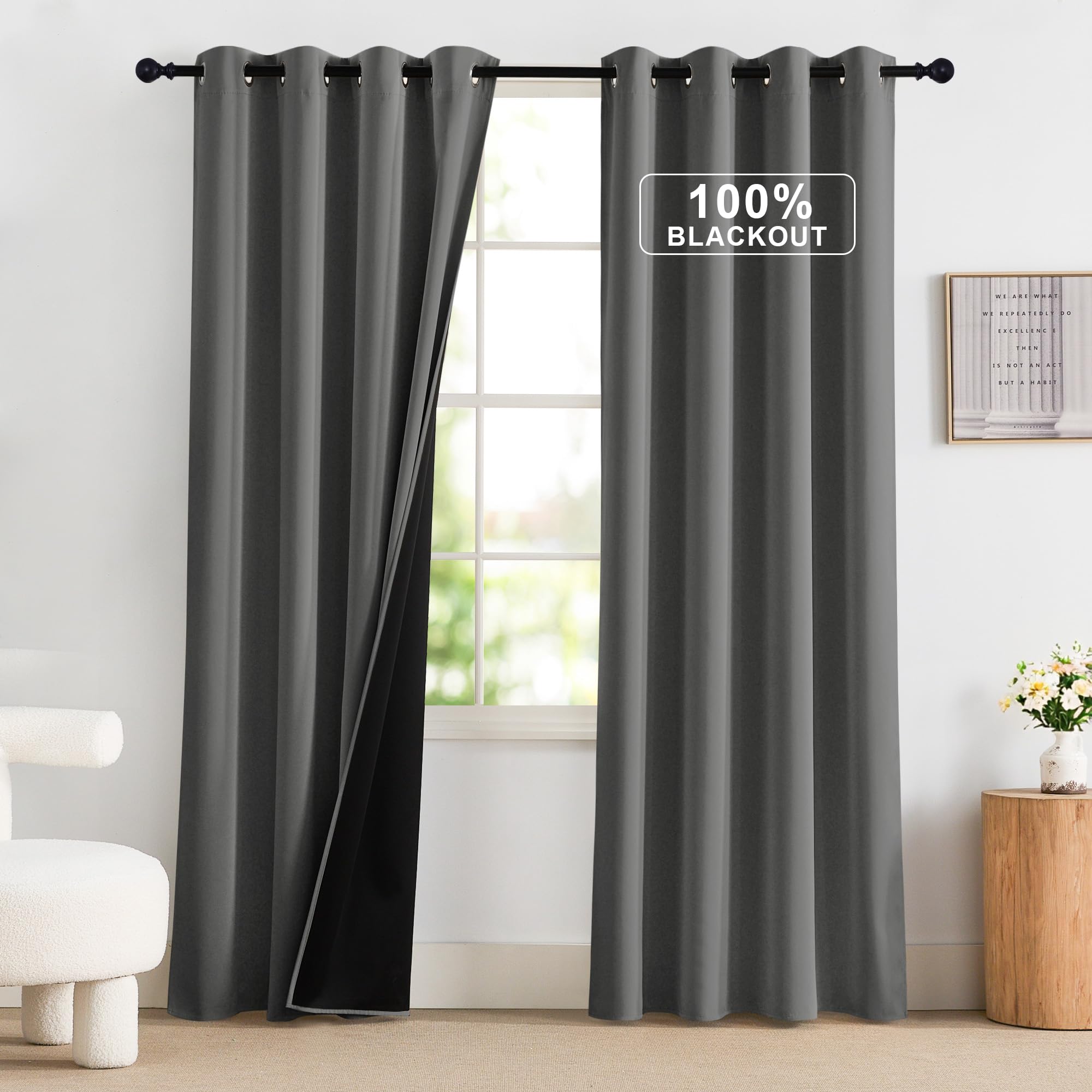 chrisdowa grommet blackout curtains
