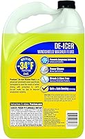 Prestone AS253 De-Icer Windshield Washer Fluid - Freeze Protection to -27°F, 1 Gallon Winter Essential