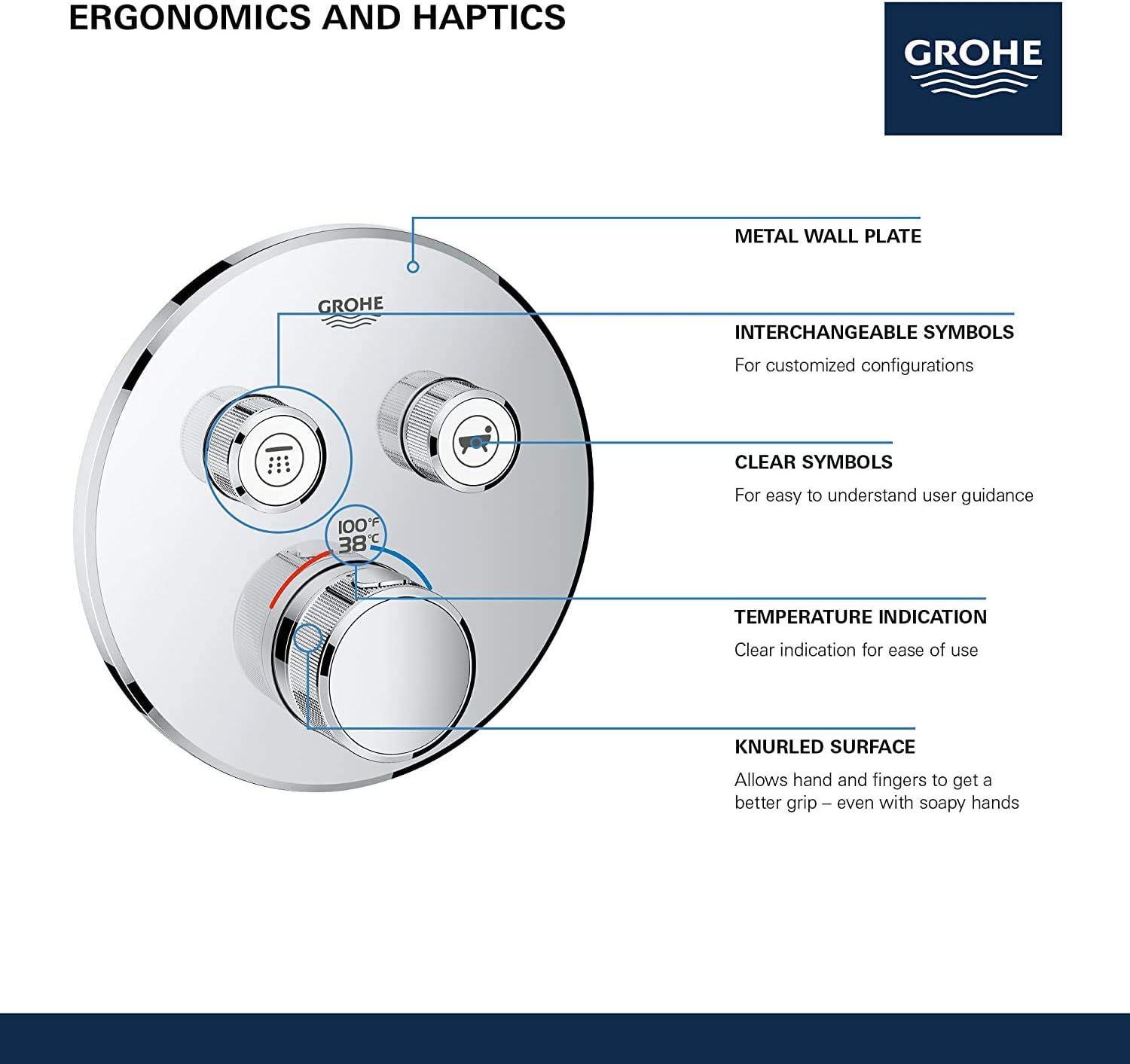 One-Day Sale: Up to 80% Off GROHE Grohtherm Smart Control Dual Function Thermostatic Round Trim with Control Module One-Day Sale: Up to 40% Off GROHE Grohtherm Smart Control Dual Function Thermostatic Round Trim with Control Module