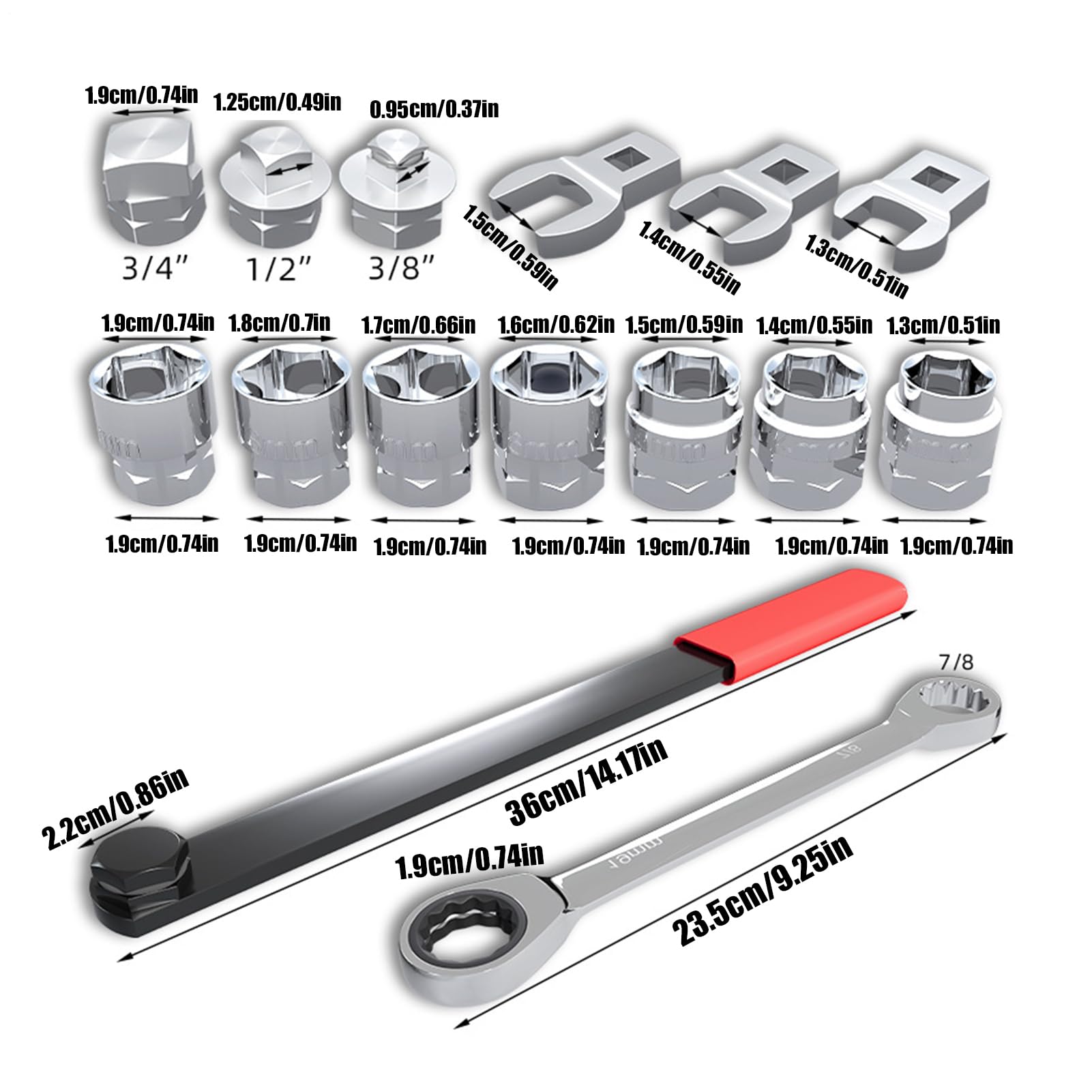 Generico Kit per Serpentina | Forniture per Riparazione Veicoli,Chiave per | Tensionatore Di Distribuzione E Puleggia Folle - Per Meccanici Appassionati Fai Da Te Garage Casa Officine Manutenzione Motor
