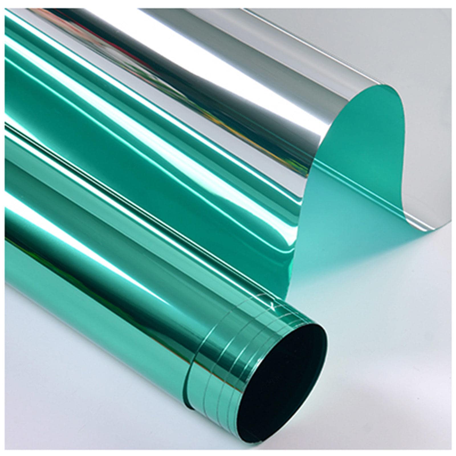 Fensterfolie Spiegelfolie Sichtschutz, Reflektierende Fensterfolie Blickdicht, Selbstklebend Fensterfolie, Anti-uv Fenstertönungsfolie, Sonnenschutzfolie,WxH-100x300cm(39 * 118in)