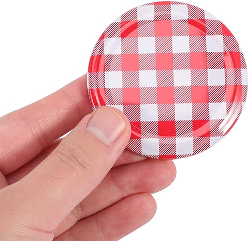 Miniatura 4 de Kichvoe 40 tapas para tarros de mermelada, tapas de hierro giratorias, tapas de tarros Mason para conservas, almacenamiento de alimentos y uso