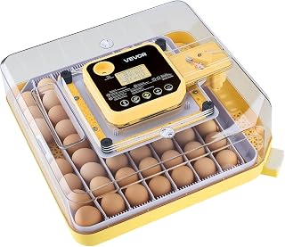VEVOR Brutautomat Vollautomatisch 48-Eier, Eierinkubator, mit Eierwender, Temperatur- & Feuchtigkeitsregelung, Inkubator Brutmaschine zum Ausbrüten von Küken, Enten, Gänsen & Wachteln