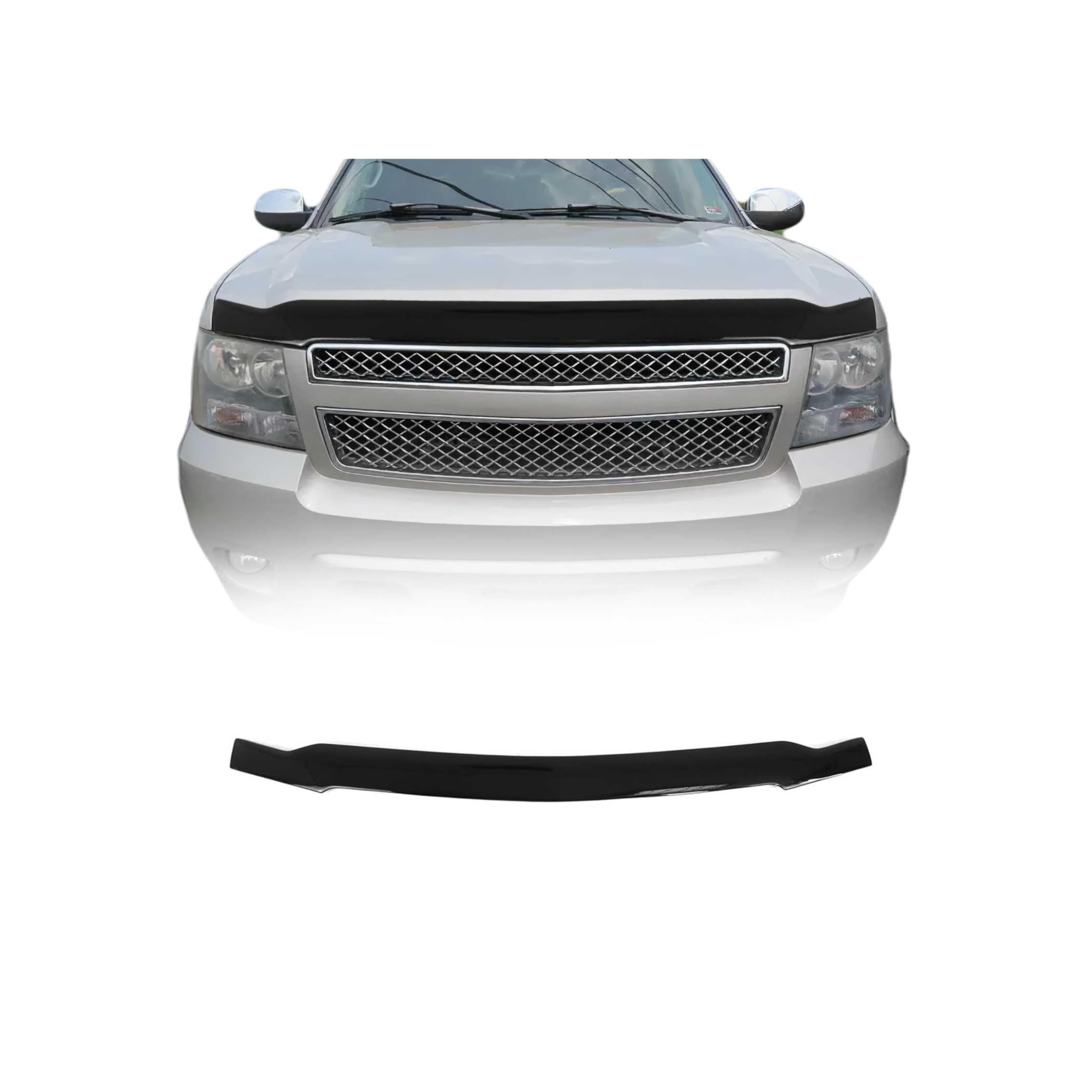 Deflector de capó OMAC para parabrisas delantero para Chevrolet Avalanche 1500/2500 03-06 Negro