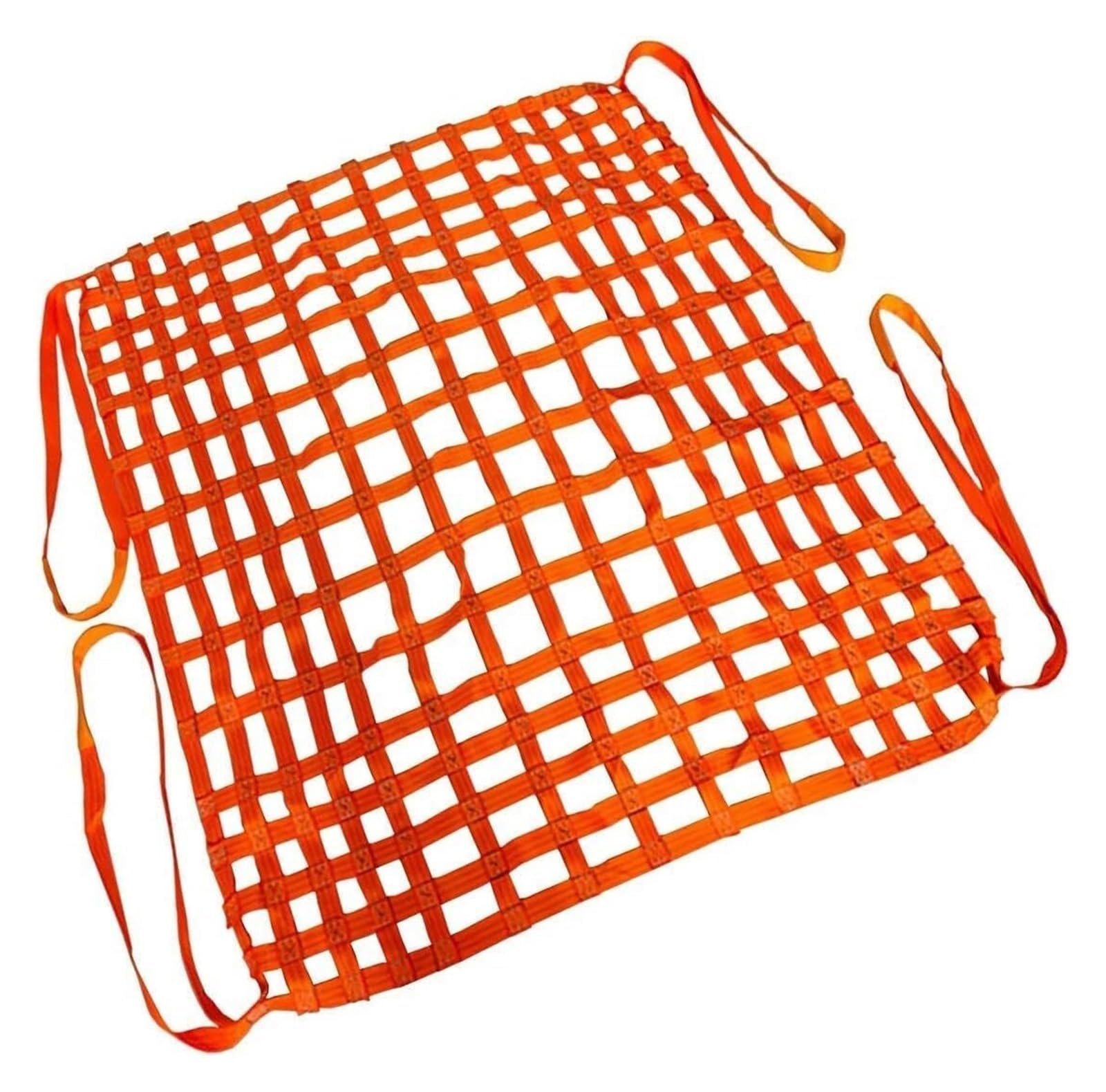 Rete di Sollevamento per carichi Pesanti con Cinghie – Borsa di Traino 1,5x1,5 m, Maglia da 10 cm, capacità di carico 2,5 t, Sistema di Fissaggio Resistente per Trasporto e Sollevamento sicu