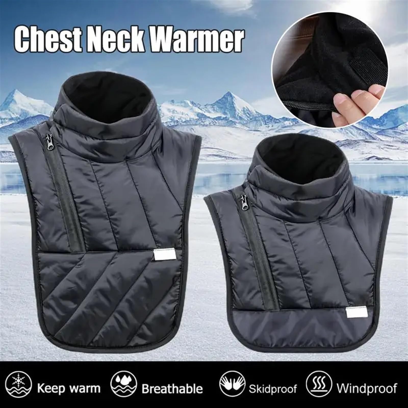 Scaldacollo Per Moto Uomo Donna Inverno Caldo Moto Collo Scaldacollo Antivento Moto Sciarpa Calda Moto Collo Mantello Sciarpa Scaldacollo Antivento (Color : Long)