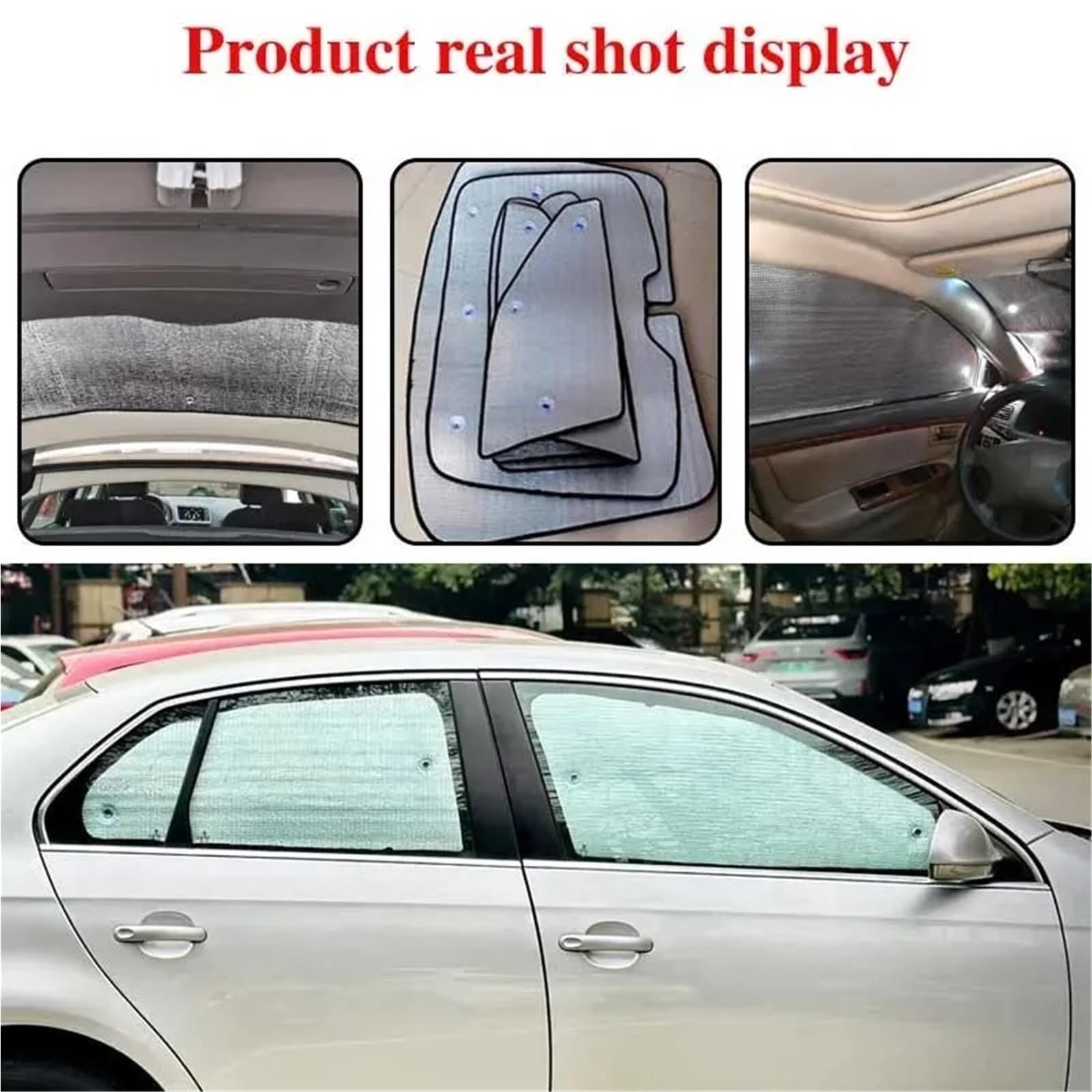 Parasole de Auto per Kadjar 2019-2018 Parabrezza per Auto Visiera Completa per Windows Protezione Solare Parasole Anti-UV(Rear sunshades)