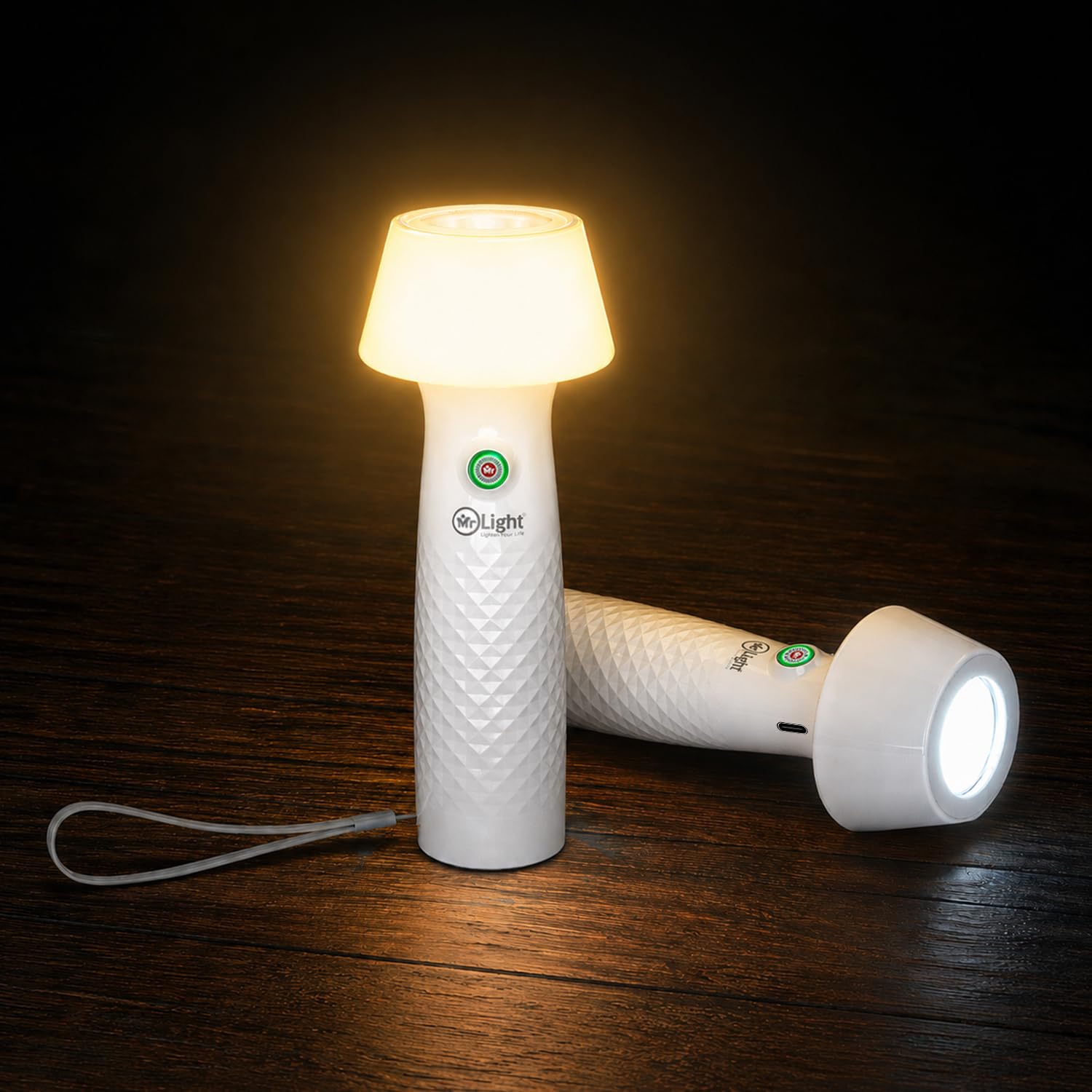 Mr.Light 2-in-1 Rechargeable Torch / Emergency Lantern, Li-ion Battery, Type-C, Brightness Adjustment, Warm & Cool Lights, Charge Indicator, for Gifting, Camping, Indoor & Outdoor Usage MRGD007-image-12
