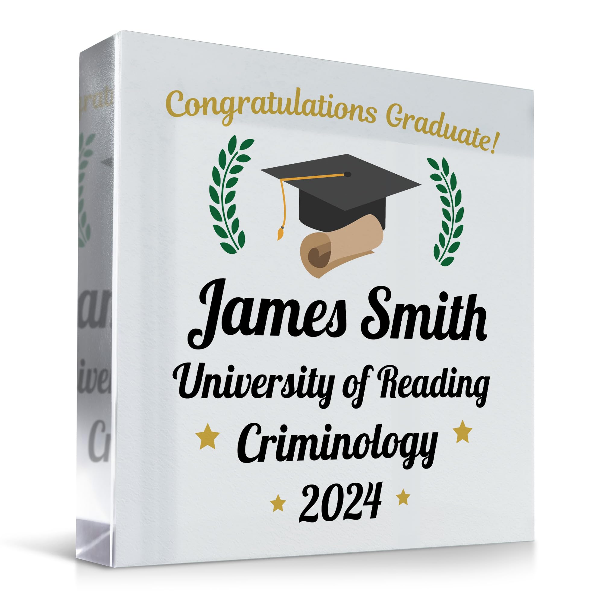 Red Ocean Congratulations Gift For Graduate Finishing University Personalised Graduation Gifts For Him Her Graduation Present Gift For Son Daughter Congratulations Present Keepsake