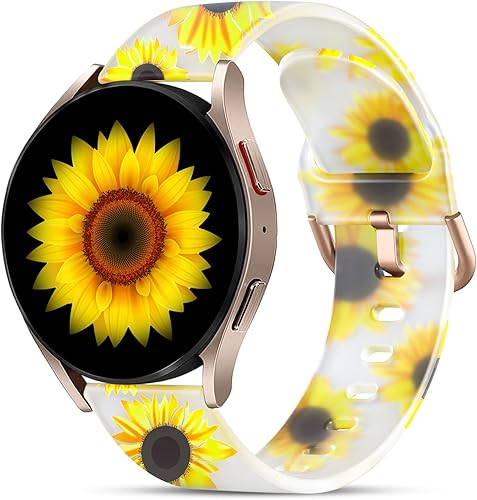 Miniatura 16 de GEAK Compatible con Samsung Galaxy Watch 7 Band/Galaxy Watch 6 Band/Galaxy Watch 5 Band, 20mm Bandas de Silicona Brillantes Relucientes con Púrpura
