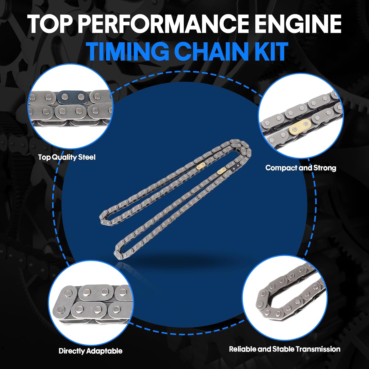 Timing Chain Kit with Oil Pump for 2009-2013 Toyota Camry, RAV4, Sienna, Highlander, Venza, for Scion tC - Fits for 2.5L 2.7L L4 DOHC Engine Timing Replacement Parts, OE Standard Timing Parts Set