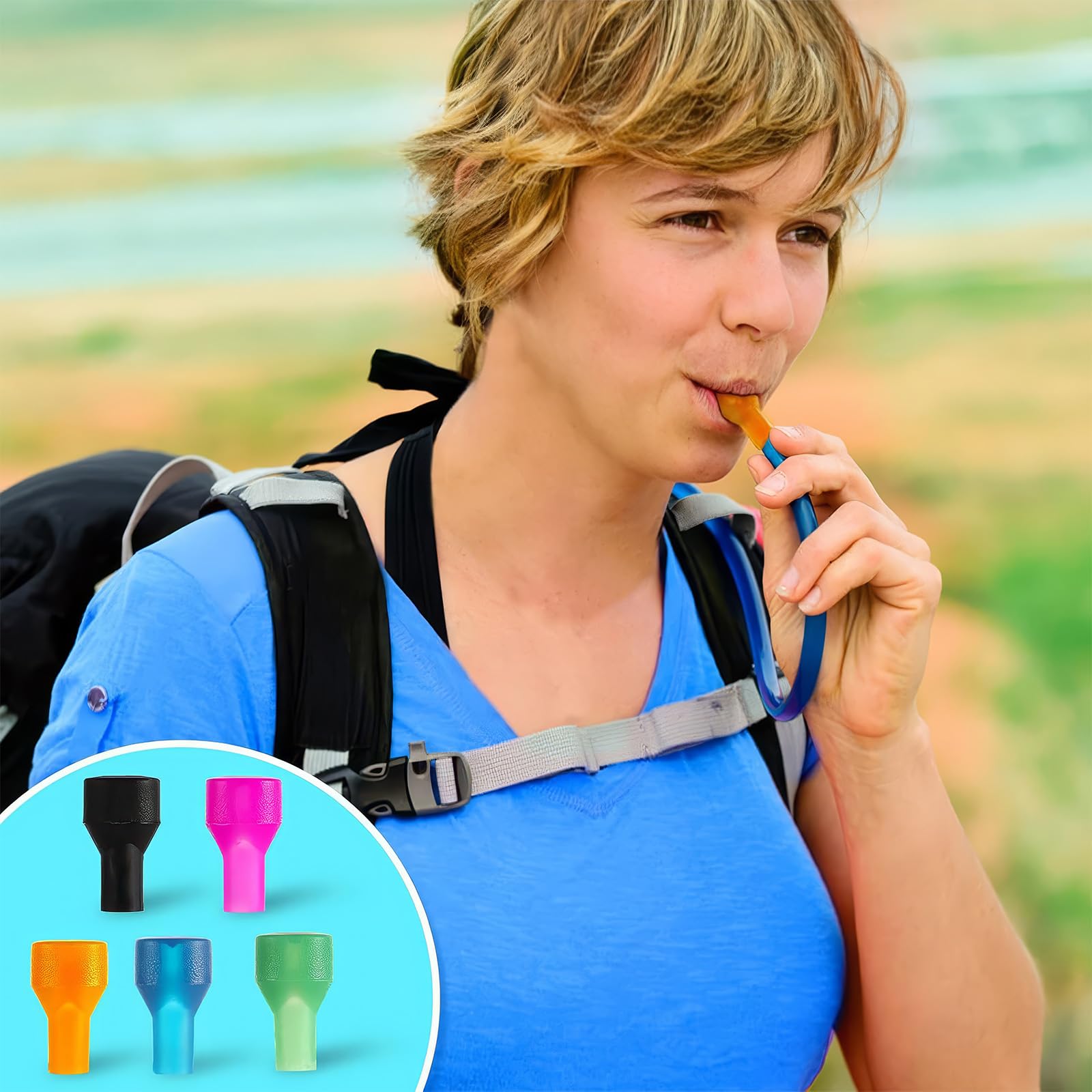 Valvola Morso,6 PCS Bocchini in Silicone,Valvola per Morso,Bite Valve,Tubo per Bevande da Ciclismo All'aperto,Ricambio Bocchino,per Il Serbatoio della Vescica di Idratazione dello Zaino