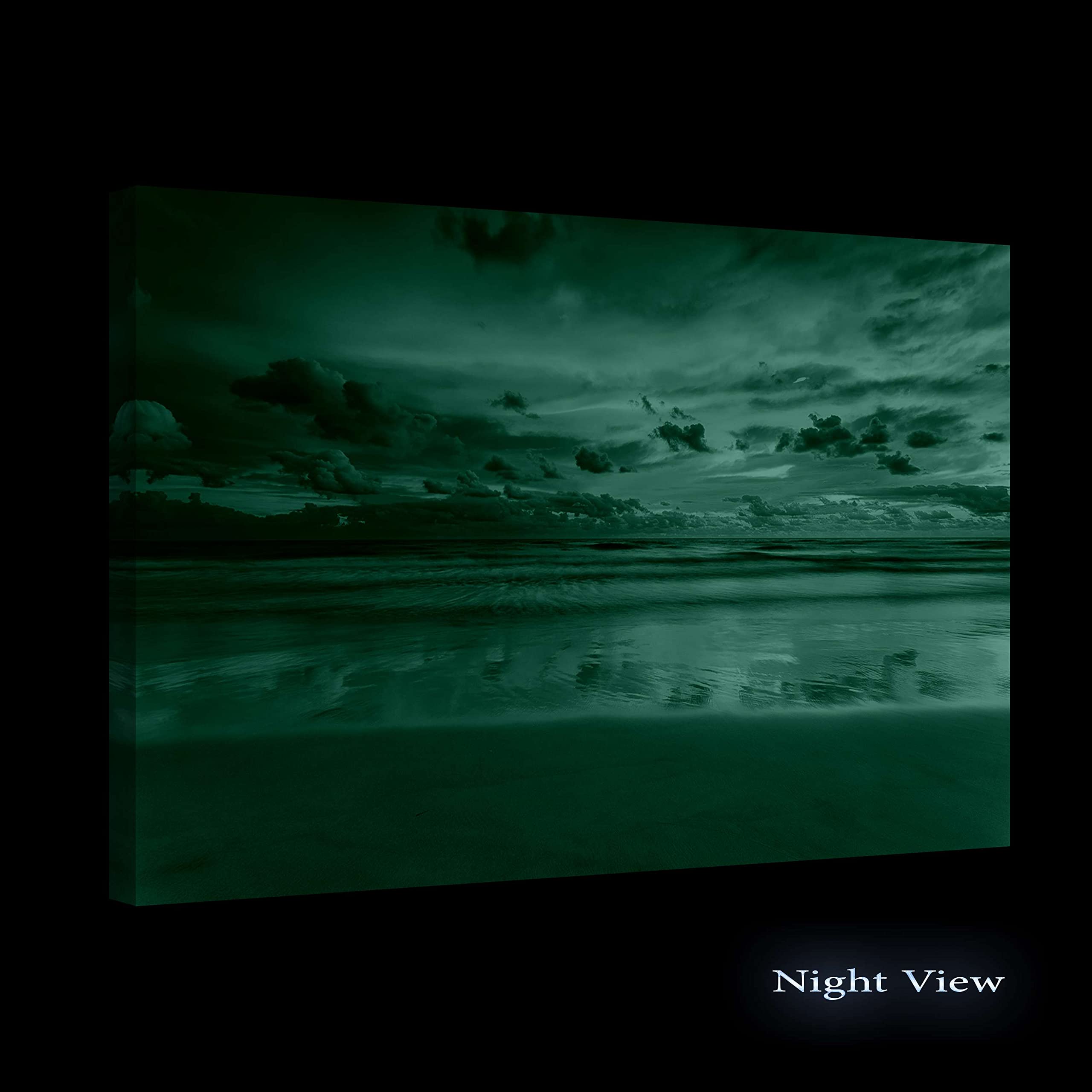 Startonight Cuadro Moderno en Lienzo - Púrpura Cielo Puesta de Sol - Pintura Paisaje para Salon Impresiones Enmarcadas 80x120 cm, Grande Decoración Pared, Idea de Regalo Elegante Luminoso