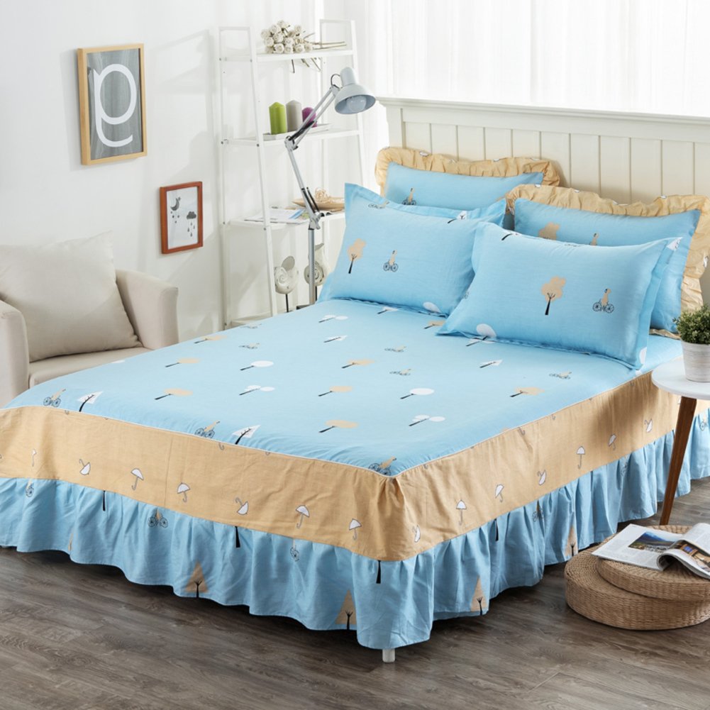 Jupe de lit en coton 180x200 cm pour une chambre d'enfant moderne
