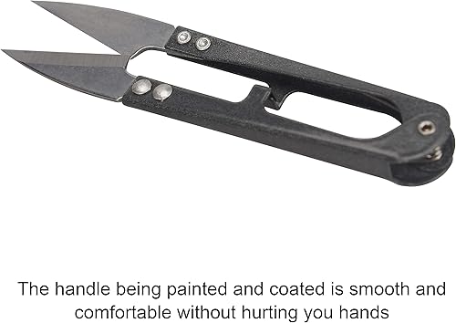 Miniatura 5 de Tijeras de coser, cortador de hilo de hilo de 4.1 pulgadas, mini tijeras pequeñas para recortar, hecho de hilo de acero de alto carbono, suministros