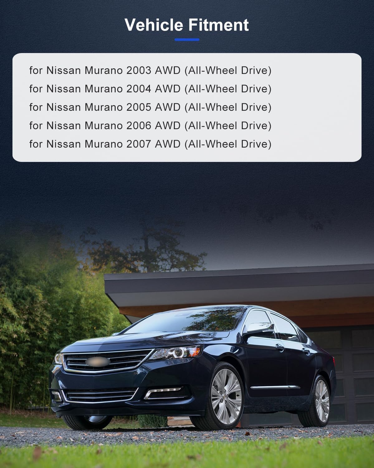 ECCPP Replacement For Pair of 2 New Complete Rear Wheel Hub Bearing Assembly 5 Lugs w/ABS For 2003-2007 Murano 512363 x2